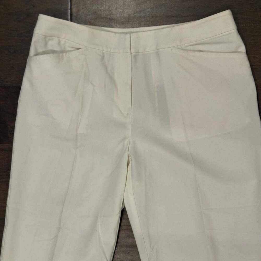 NWT Women’s Callaway Golf Crop Capri Pants White CW65235 NEW Size 8